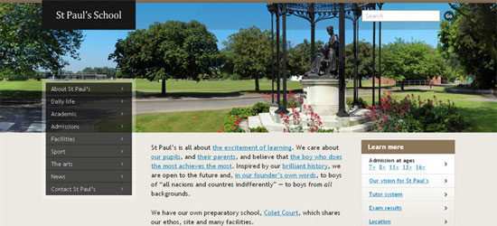 該網(wǎng)站是一個(gè)靈活的網(wǎng)格布局變化取決于瀏覽器的窗口的大小。布局的改變表明光滑，光滑的動(dòng)畫。